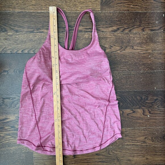 Lululemon Moment To Movement 2-In-1 Tank-Heathered Misty Merlot-Sz.4 - Picture 8 of 8